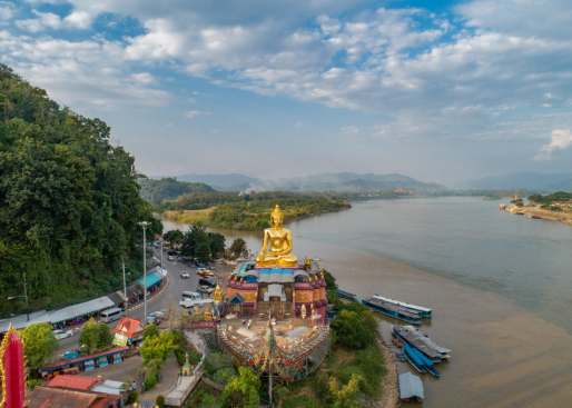 We sail into the heart of the Golden Triangle